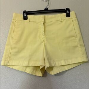 J. Crew Butter Yellow Chino Shorts. Environmentally Friendly Cotton Fabric.